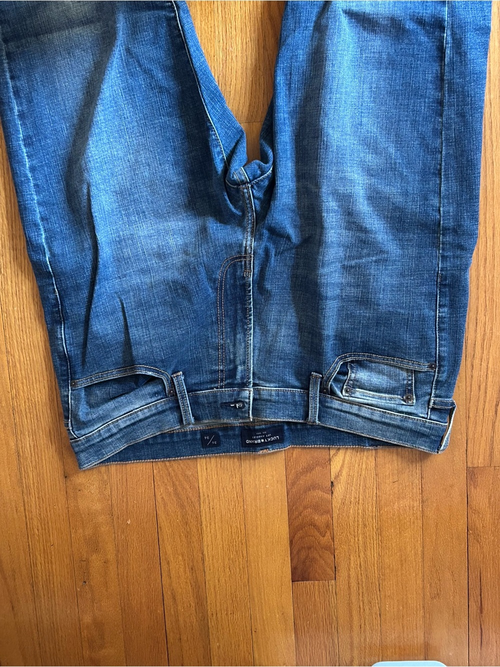 Classic Men's Blue Denim Jeans - Straight Fit